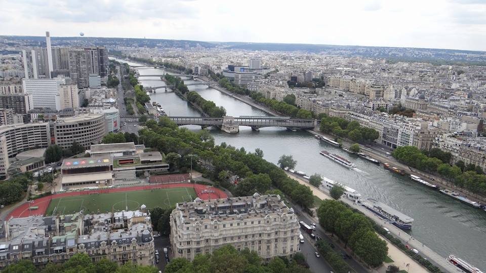 Panoramic view from Eiffel Tower