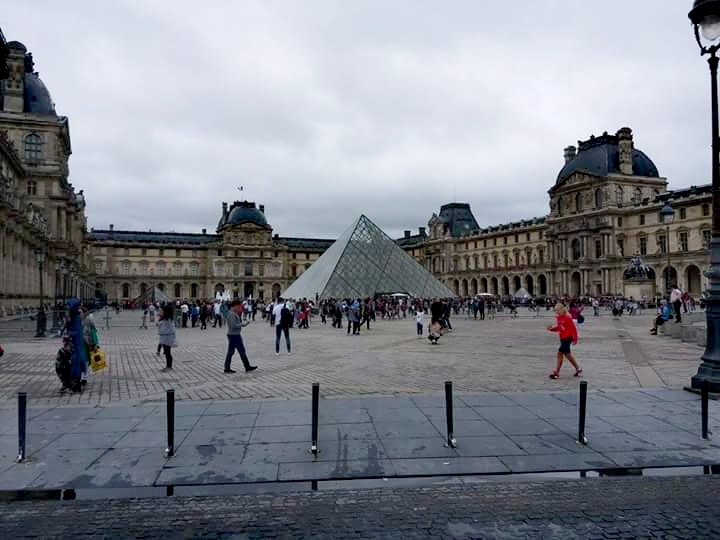 Structure of Louvre Museum, Paris
